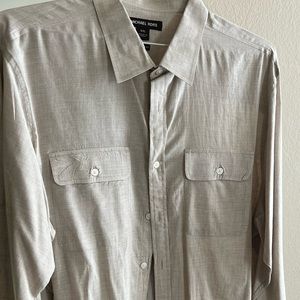 Michael Kors Men’s Ecru Shirt XXL